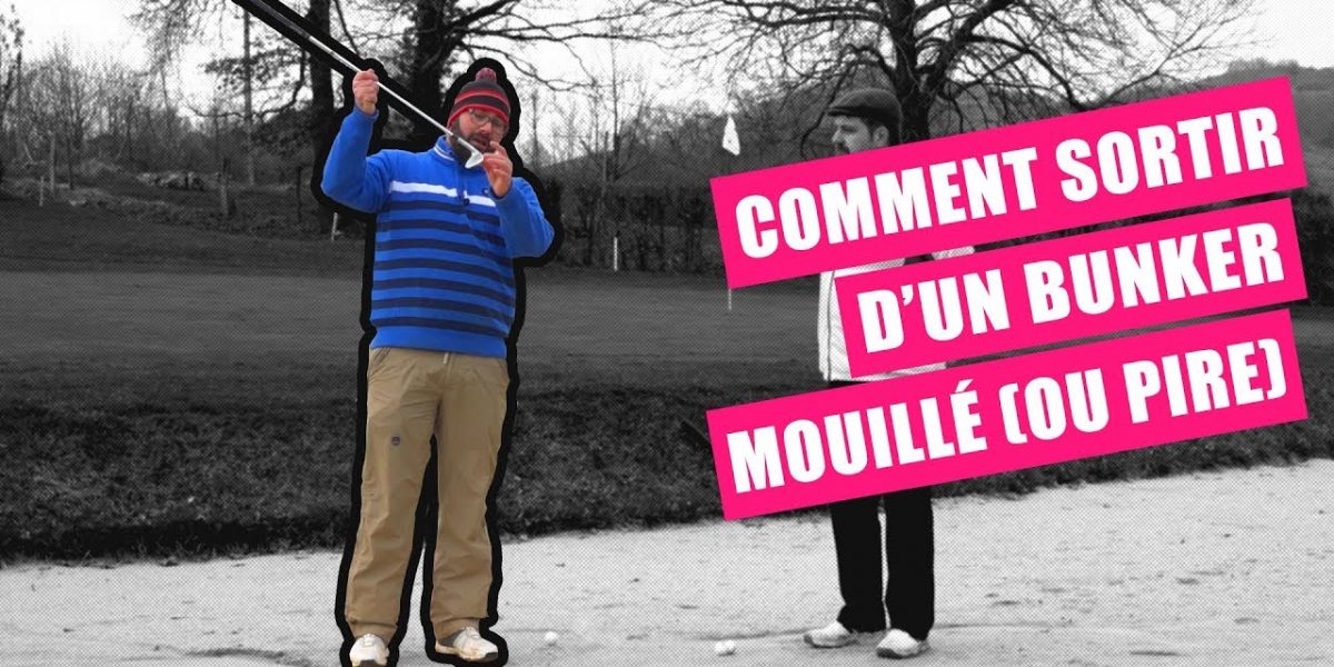 Cours de golf : sortie de bunker dans du sable mouillé